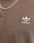 adidas Originals essentials t-shirt in earth brown