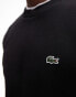 Lacoste – Essentials – Sweatshirt in Schwarz mit Logo