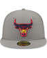 Головной убор New Era мужской серый Chicago Bulls Color Pack 59FIFTY Fitted Hat 7 3/8 - фото #3