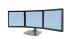 Фото #2 товара Ergotron DS Series DS100 Triple Monitor Desk Stand - 14 kg - 53.3 cm (21") - 75 x 75 mm - 100 x 100 mm - Black