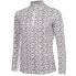 ფოტო #1 პროდუქტის GREEN LAMB Nicola Printed Neck Top half zip long sleeve T-shirt