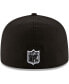 ფოტო #5 პროდუქტის Men's Black Cleveland Browns B-Dub 59FIFTY Fitted Hat