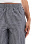 Cotton On noah straight leg trousers in blue stripe