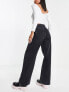 Фото #2 товара New Look wide leg dad jeans in black