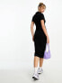 I Saw It First button through midi dress in black 34 - фото #7