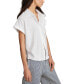 Women's Linen Short-Sleeve Button-Down Shirt