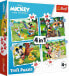 Trefl Puzzle 4w1 Fajny dzień Mickiego / Disney Standard Characters 34604 Trefl p8 - фото #6