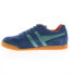 Gola Harrier Suede CMA192 Mens Blue Suede Lace Up Lifestyle Sneakers Shoes 8