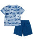 Фото #2 товара Костюм для малышей Nike Набор футболка с длинным рукавом и шорты сетка Baby Boys Dri-Fit Icon