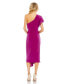 Фото #2 товара Women's One Shoulder Midi Length Dress