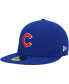 ფოტო #4 პროდუქტის Men's Royal Chicago Cubs Stateview 59FIFTY Fitted Hat