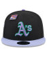 Фото #4 товара Men's Black/Purple Oakland Athletics Grape Big League Chew Flavor Pack 9FIFTY Snapback Hat