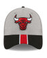 Фото #4 товара Men's Gray, Black Chicago Bulls Striped 39THIRTY Flex Hat