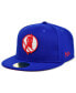 Фото #1 товара Men's Royal Los Angeles Red Devils Black Fives Fitted Hat