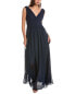 Dessy Collection Draped Chiffon Maxi Dress Women's