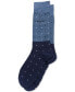 Men's Flat Knit Crew Length Patterned Dress Socks