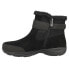 Фото #3 товара Easy Spirit Elinor Round Toe Zippered Pull On Booties Womens Black Casual Boots