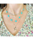 ფოტო #2 პროდუქტის Small Turquoise Clover Necklace