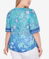 Фото #2 товара Plus Size Ombre Bali Floral Top