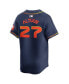 ფოტო #3 პროდუქტის Nike Men's Jose Altuve Gray Houston Astros Away Limited Player Jersey