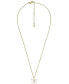 ფოტო #2 პროდუქტის White Mother of Pearl Radiant Wings Butterfly Chain Necklace