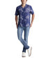 Фото #4 товара Men's Sidny Floral Print Short Sleeve Button-Front Shirt