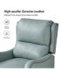 Leather Pushback Recliner chair with Adjustable Backrest for Livingroom