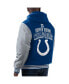 Фото #2 товара Men's Royal, Gray Indianapolis Colts Player Option Full-Zip Hoodie Jacket