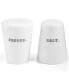 Фото #1 товара Whiteware Words Salt and Pepper Shakers, Created for Macy's