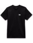 Vans checkerboard left chest logo short sleeve t-shirt in black