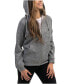 Фото #3 товара Premium Zip-Up Hoodie for Women with Smooth Matte Finish & Cozy Fleece Inner Lining - Women's Sweater with Hood