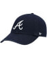 Фото #1 товара Men's Navy Atlanta Braves Heritage Clean Up Adjustable Hat