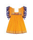 Little Girls Serena Tassel Dress Marigold Embroidery