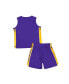 ფოტო #2 პროდუქტის Toddler Boys and Girls Purple LSU Tigers Vecna Tank Top and Shorts Set