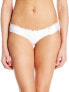 Luli Fama Women's Cosita Buena Ruched-Back Bikini White Bottom size Large 180132