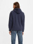 Levi's Men's Fleece Utility Hoodie Sweatshirt-Navy Green with Zip Pocket Size M