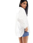 New Look long sleeve poplin shirt in white