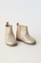 Фото #4 товара Блестящие кожаные ботинки в ковбойском стиле ZARA