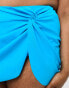 ASOS DESIGN Curve mix and match swim sarong in bright blue