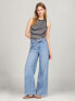 High Rise Wide-Leg Fit Paperbag Jean