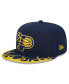 ფოტო #1 პროდუქტის Men's Navy Indiana Pacers 2024 NBA All-Star Game Rally Drive Flames 9FIFTY Snapback Hat