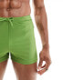 ASOS DESIGN swim trunk in olive