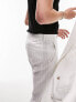 Фото #7 товара Topman slim leg stripe suit trouser