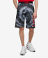 ფოტო #1 პროდუქტის Men's Big and Tall Star Burst Fleece Drawstring Shorts
