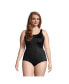 Фото #5 товара Plus Size Long Chlorine Resistant Soft Cup Tugless Sporty One Piece Swimsuit
