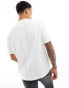 Armani Exchange chest stripe logo heavyweight t-shirt in off white