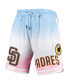 Фото #3 товара Men's Blue, Pink San Diego Padres Team Logo Pro Ombre Shorts