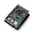Фото #1 товара Case for Raspberry Pi 4B box V2 for DIN rail - black and transparent + fan