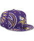 Фото #2 товара Men's Purple Minnesota Vikings Paisley 59Fifty Fitted Hat