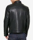 ფოტო #2 პროდუქტის Men's Leather Moto Jacket